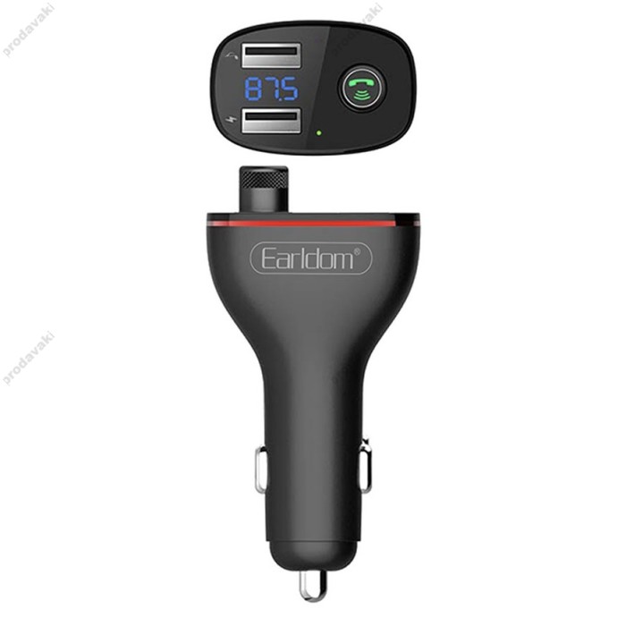 FM-трансмітер Earldom ET-M58 Black з Bluetooth 5.3