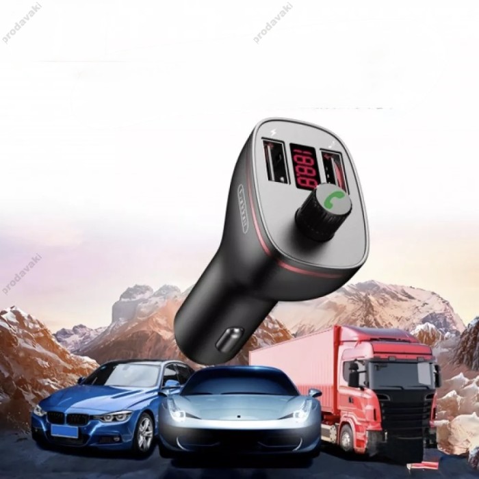 FM-трансмітер Earldom ET-M58 Black з Bluetooth 5.3