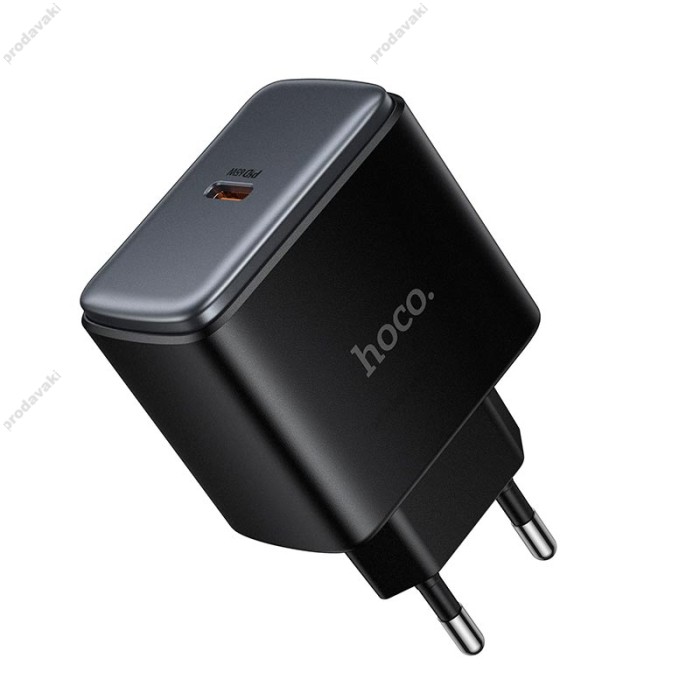 Мережевий зарядний пристрій HOCO C159A Upgrade single-port charger 65W Black