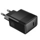 Мережевий зарядний пристрій HOCO CS113A Lounge single port 40/60W Black