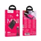 Мережевий зарядний пристрій HOCO N74 Speed single-port PD ultra-thin charger Type-C cable 25W Black