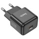 Мережевий зарядний пристрій Hoco N32 Glory Home Charger Cable Type-C 30W Black
