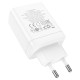 Мережевий зарядний пристрій Hoco N33 Start three-port charger Lightning cable 35W White