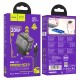 Мережевий зарядний пристрій HOCO N34 dazzling dual-port Lightning cable 20W Transparent-black