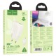 Мережевий зарядний пристрій HOCO N45 Biscuit charger Lightning cable 30W White