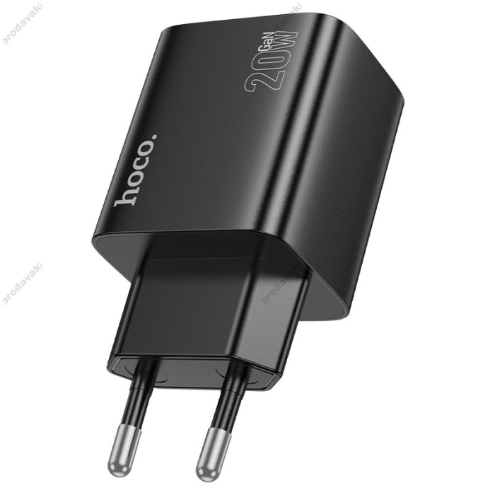 Мережевий зарядний пристрій HOCO N55 Fundador four-port charger Type-C cable 20W Black