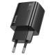 Мережевий зарядний пристрій HOCO N55 Fundador four-port charger Type-C cable 20W Black