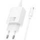Мережевий зарядний пристрій HOCO N60 Gentle single port charger Type-C cable 20W White