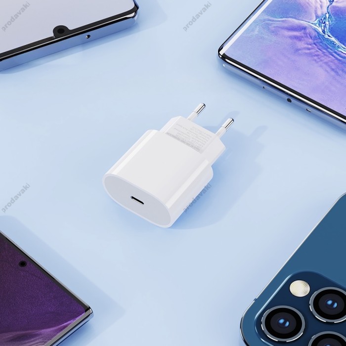 Мережевий зарядний пристрій Rock T18 Travel 20W White