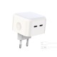 Мережевий зарядний пристрій XO L102 NB124 35W dual Type-c port fast charger with Type-C cable White