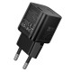 Мережевий зарядний пристрій HOCO N64 Ingenious single port PD charger Type-C cable 20W Black