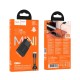Мережевий зарядний пристрій HOCO N72 Speed single-port PD ultra-thin chargerType-C cable 20W Black