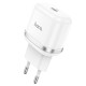 Мережевий зарядний пристрій HOCO N24 Victorious single port charger Type-C cable 20W White
