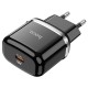 Мережевий зарядний пристрій HOCO N24 Victorious single port charger Type-C cable 20W Black