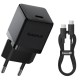 Мережевий зарядний пристрій Baseus Palm Fast Charger Type-C Cable 30W Black P10111605113-01
