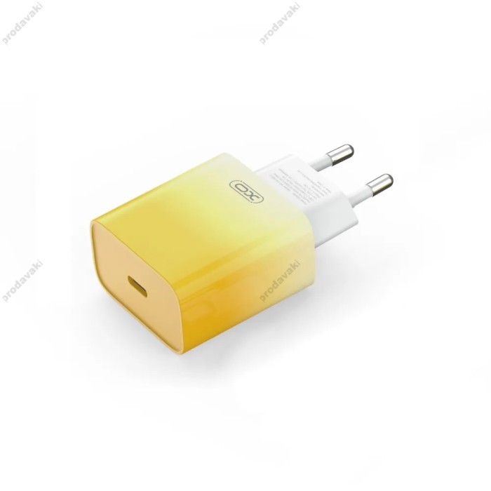 Мережевий зарядний пристрій XO CE18 fast charging charger 30W Yellow