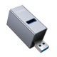 USB-Хаб Hoco HB54 converter 3в1 USB to 2xUSB 2.0+USB 3.0 Grey