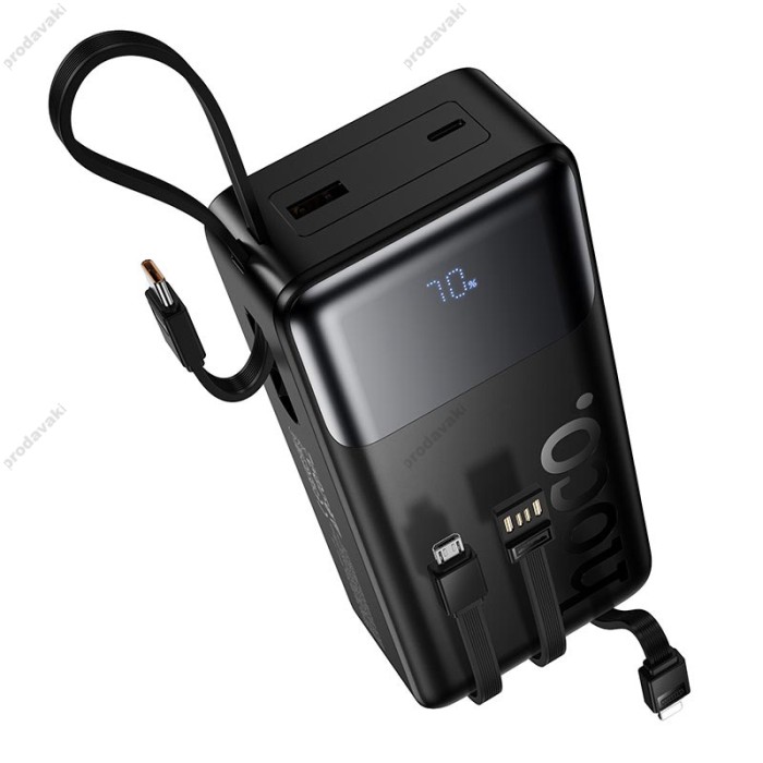 Повербанк портативний акумулятор Power bank Hoco J156B Founder PD fully compatible 22.5W 30000 mAh Black
