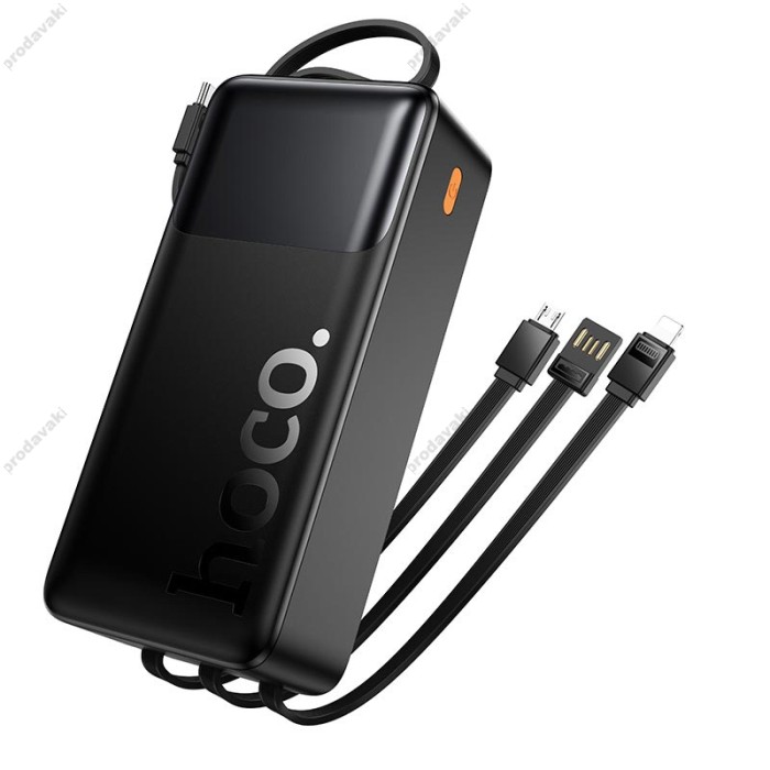 Повербанк портативний акумулятор Power bank Hoco J156B Founder PD fully compatible 22.5W 30000 mAh Black