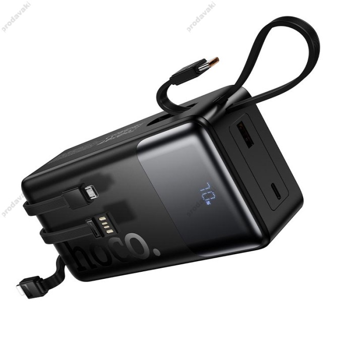 Повербанк портативний акумулятор Power bank Hoco J156B Founder PD fully compatible 22.5W 30000 mAh Black