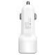 Автомобільний зарядний пристрій Hoco Z23 lightning 2USB White