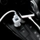 Автомобільний зарядний пристрій Hoco Z23 microUSB 2USB White