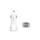 Автомобільний зарядний пристрій Hoco Z23 microUSB 2USB White