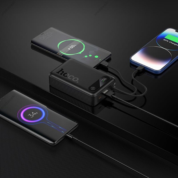 Повербанк портативний акумулятор Power bank HOCO J171A Edge PD fully compatible 22.5W 20000 mAh Black