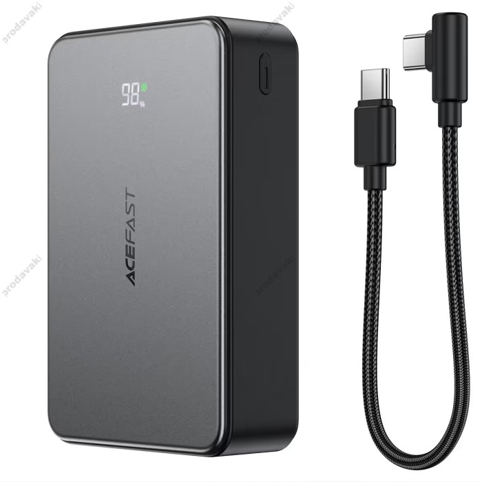 Повербанк портативний акумулятор Power bank ACEFAST M29 fast charging 22.5W 20000 mAh Black