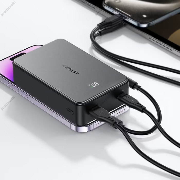 Повербанк портативний акумулятор Power bank ACEFAST M29 fast charging 22.5W 20000 mAh Black