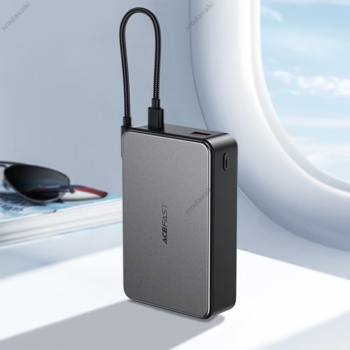 Повербанк портативний акумулятор Power bank ACEFAST M29 fast charging 22.5W 20000 mAh Black