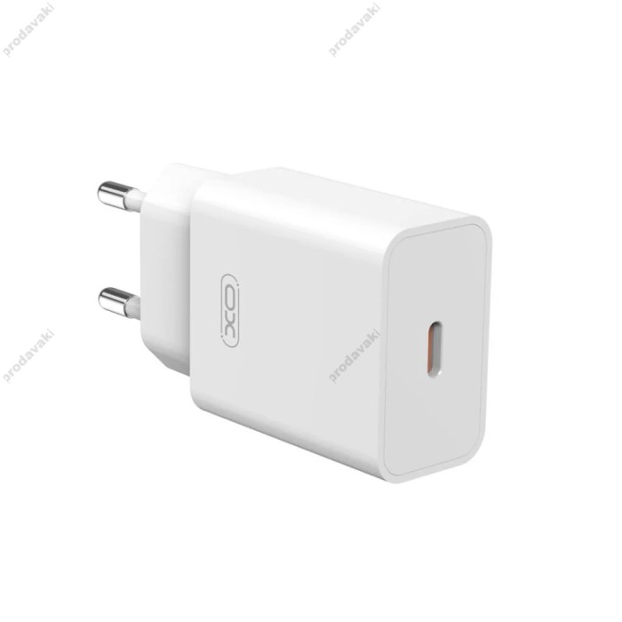 Мережевий зарядний пристрій XO L126 Fast Charging Charger 20W White