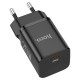 Мережевий зарядний пристрій HOCO N19 Rigorous charger 25W Black