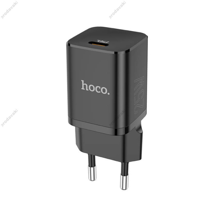 Мережевий зарядний пристрій HOCO N19 Rigorous charger 25W Black