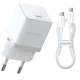 Мережевий зарядний пристрій Baseus Palm Fast Charger Type-C Cable 30W White P10111605213-01