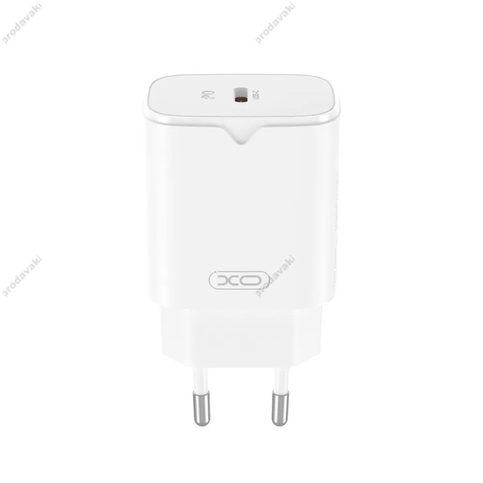 Мережевий зарядний пристрій XO L131 Fast Charging Charger Lightning cable 30W White