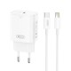 Мережевий зарядний пристрій XO L131 Fast Charging Charger Lightning cable 30W White