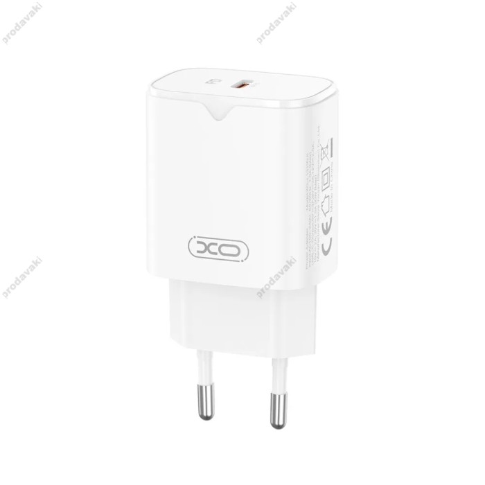 Мережевий зарядний пристрій XO L131 Fast Charging Charger 30W White