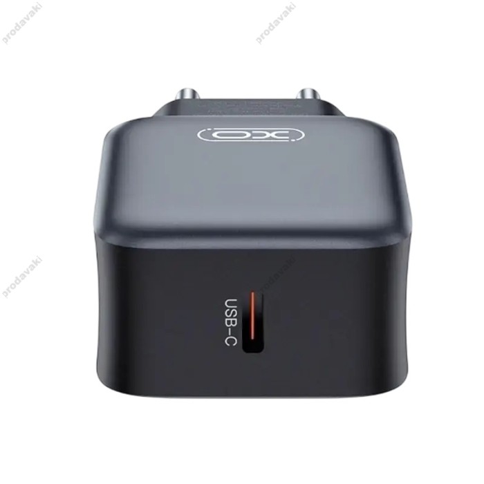 Мережевий зарядний пристрій XO L153 USB-C Fast Charger 20W Black