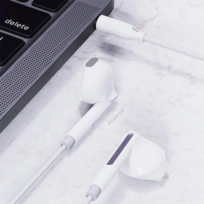 Дротові навушники ACEFAST L14 semi-in-ear wired earphones with mic 3.5mm White
