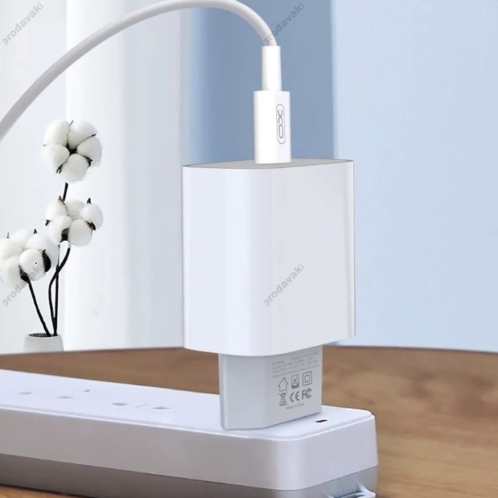 Мережевий зарядний пристрій XO L129 Fast Charging Charger 20W White