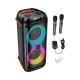 Портативна колонка система караоке Borofone BP26 з 2-ма мікрофонами 50W Black