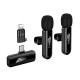 Бездротовий мікрофон Hoco L20A Lightning / Type-C Fair wireless microphone Black