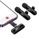 Бездротовий мікрофон Hoco L20A Lightning / Type-C Fair wireless microphone Black