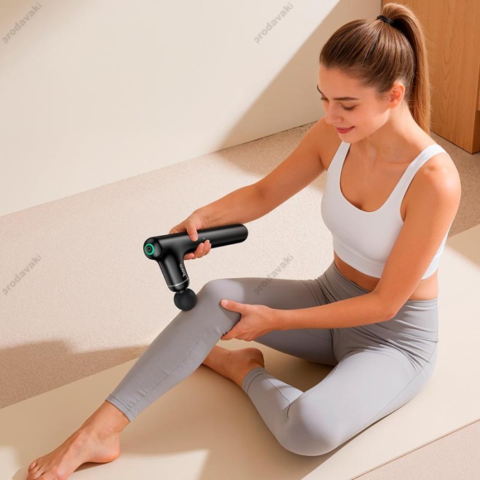 Фітнес-масажер для м'язів Hoco HP55 3-in-1 massager 4 speed 8h Black