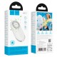 Портативний міні вентилятор Hoco HX611 ultra-thin pocket fan 3 Levels Milky white