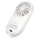 Портативний міні вентилятор Hoco HX611 ultra-thin pocket fan 3 Levels Milky white