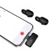 Бездротовий мікрофон HOCO L27 Ice hidden wireless microphone Type-C 2 мікрофона Black