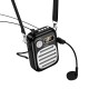 Портативна колонка диктофон Bluetooth HOCO L23 Lemony speaker with wired microphone BT5.4 Black