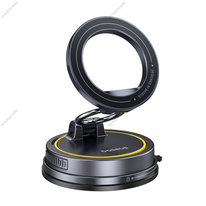 Автомобільний тримач Baseus VC2 Flex Magnetic Car Mount Suction Cup Veersion Black (C0013803)